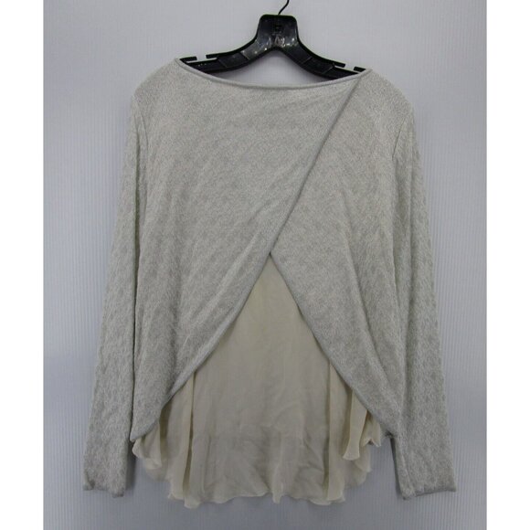 St John Top Medium Wrap Blouse Pullover Knit Boat Neck Lined Career - Picture 6 of 10